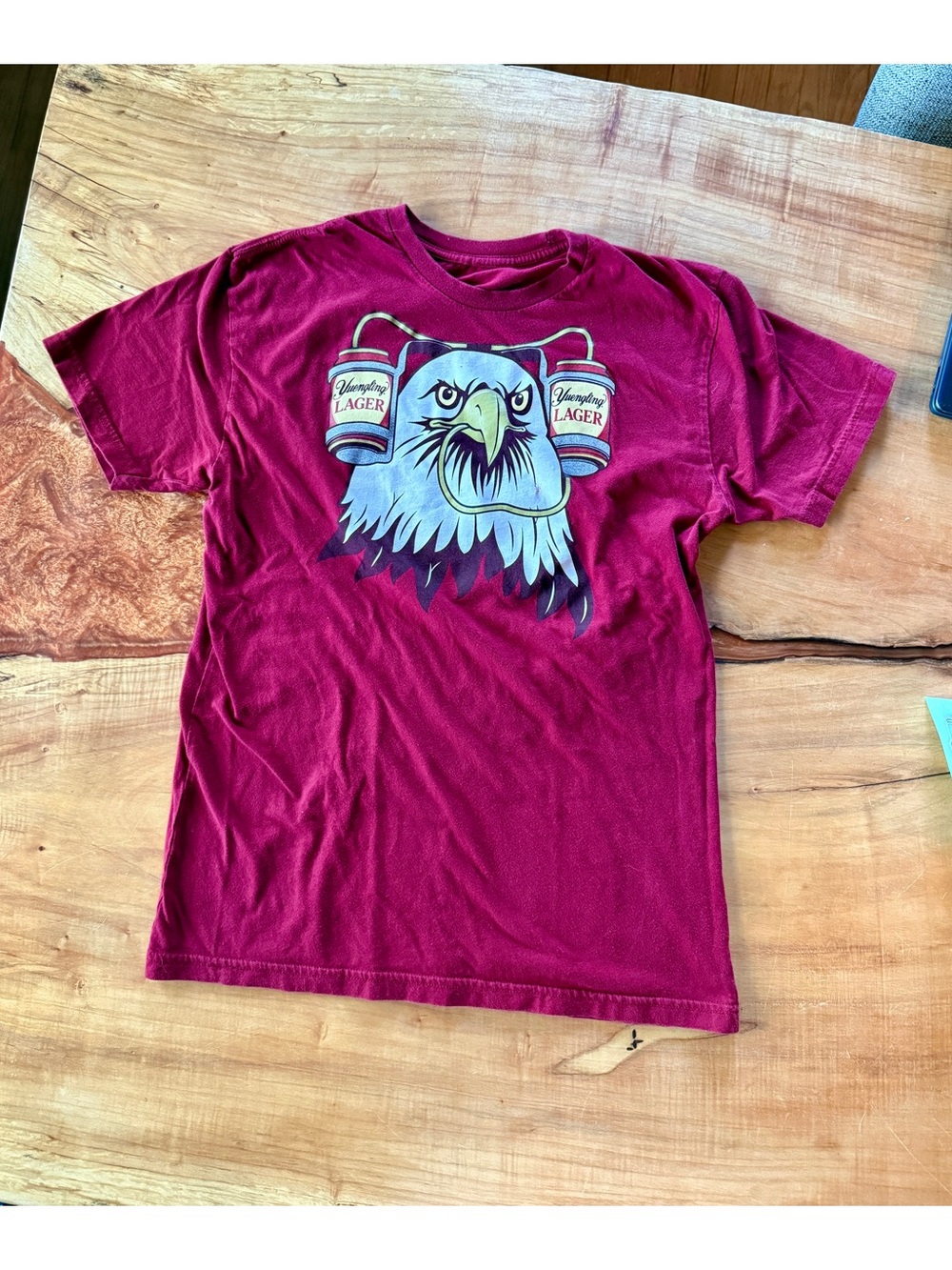 Yuengling Eagle Graphic Short Sleeve Tee - Maroon